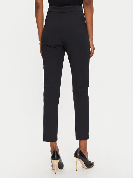 Elisabetta Franchi Elisabetta Franchi Auduma bikses PA-036-46E2-V320 Melns Slim Fit