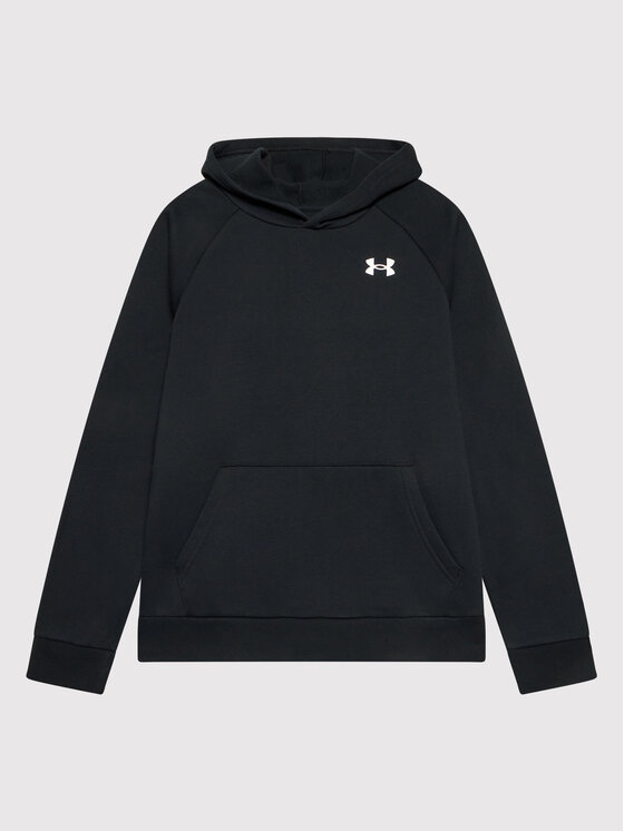 Under Armour Džemperis ar kapuci Rival 1357591 Melns Loose Fit