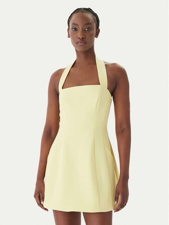 Bardot Bardot Kokteilikleit Nevelle 59857DB1 Kollane Slim Fit