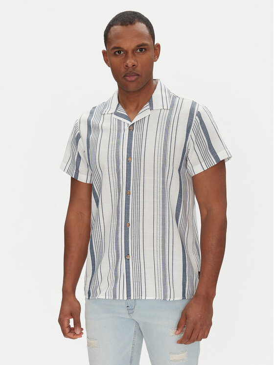 INDICODE INDICODE Košeľa INLindos 20-531 Biela Regular Fit