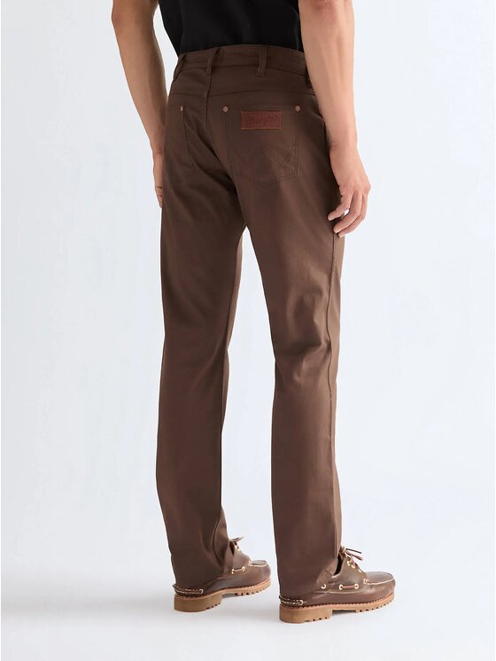 Wrangler Wrangler Pantaloni di tessuto GREENSBORO Marrone Regular Fit