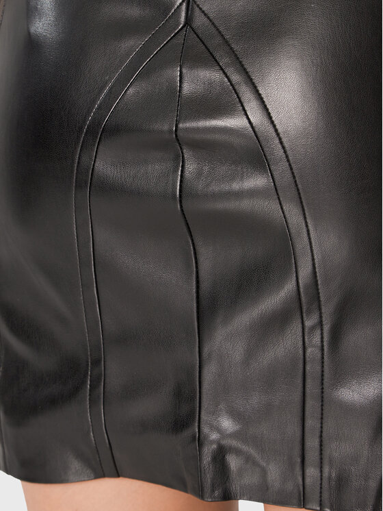 Gonna in similpelle W3RD13 WF8Q0 Nero Regular Fit