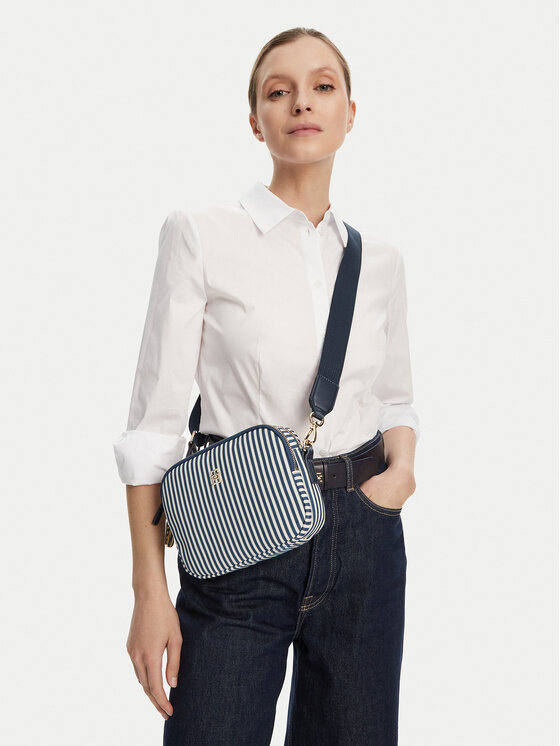 Tommy Hilfiger Tommy Hilfiger Τσάντα Poppy Summer Camera Bag AW0AW17231 Σκούρο μπλε