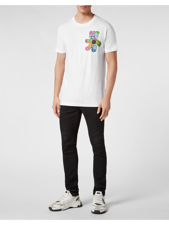 PHILIPP PLEIN PHILIPP PLEIN T-Shirt 415 Biały Regular Fit