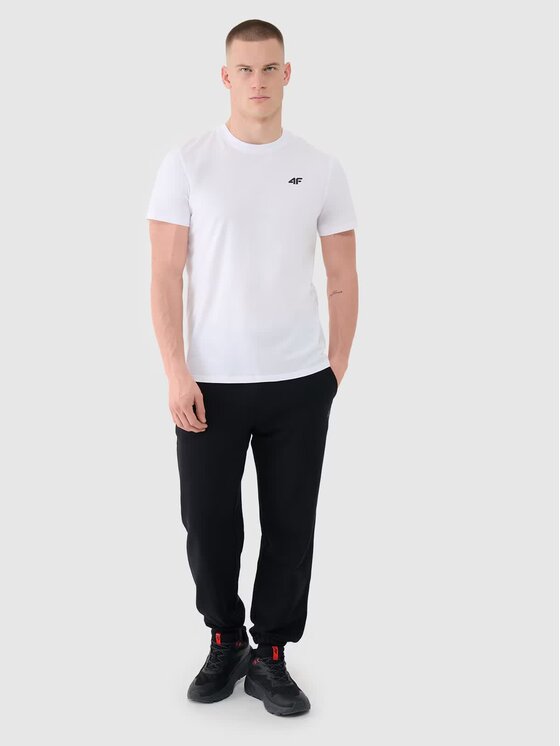 4F 4F Tričko 4FWMM00TTSHM2256-10S Biela Regular Fit
