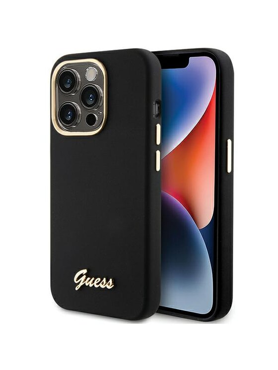 Etui na telefon Guess, Czarne, iPhone 15 Pro