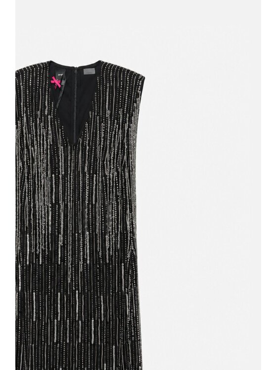 PINKO PINKO Sukienka wieczorowa Alfa Czarny Slim Fit