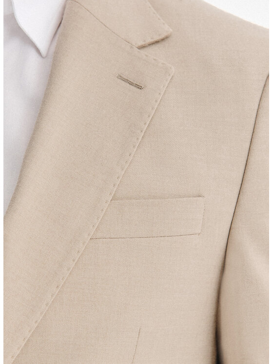 Pako Lorente Pako Lorente Marynarka P25WF-3X-028 Beżowy Slim Fit