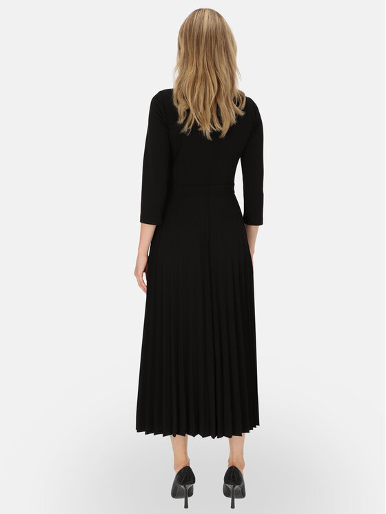 L’AF L’AF Sukienka dzianinowa Celine Czarny Regular Fit