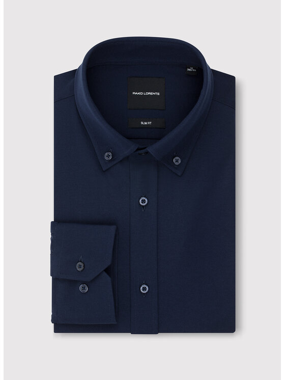 Pako Lorente Pako Lorente Koszula P25WF-1X-009 Granatowy Slim Fit