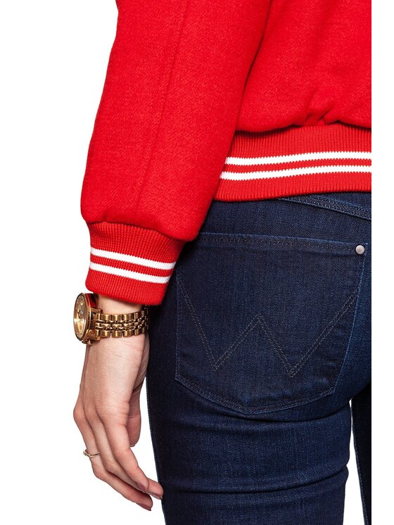 Wrangler Wrangler Kurtka damska BOMBER JACKET Biały Regular Fit