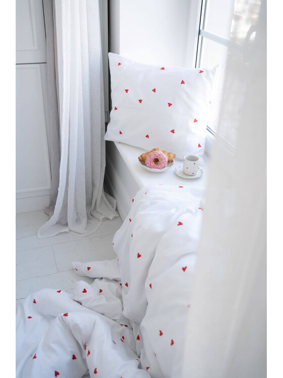 White pocket White pocket Poszewka na poduszkę satynowa Biały