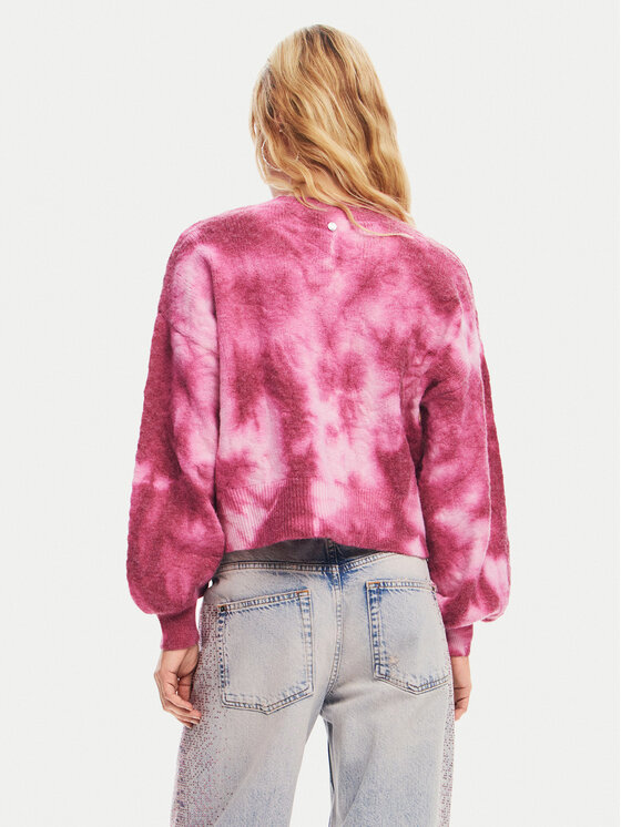 Desigual Desigual Džemper Victoria 24WWJF17 Ružičasta Relaxed Fit