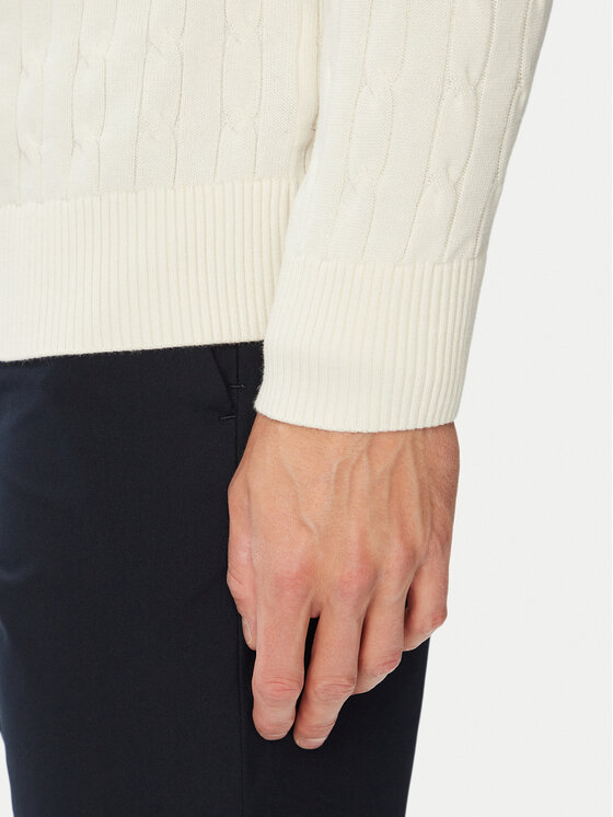 Tommy Hilfiger Tommy Hilfiger Πουλόβερ Classic MW0MW36532 Κρεμ Regular Fit