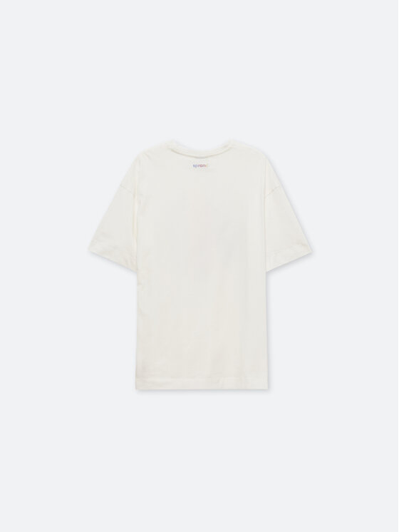 Sprandi Sprandi T-särk SP22-TSD102 Valge Relaxed Fit