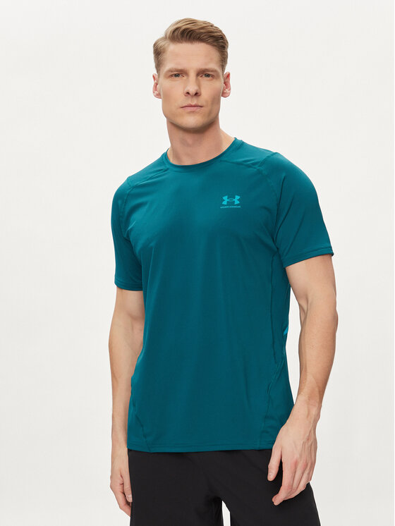 Under Armour Under Armour Funkční tričko Ua Hg Armour Ftd Graphic Ss 1383320-449 Zelená Fitted Fit