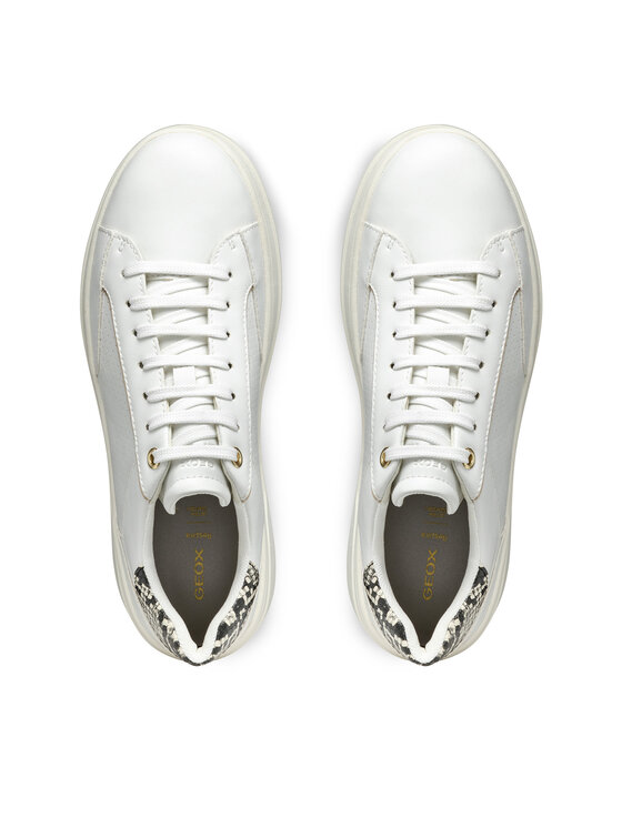 Geox Geox Sneakersy D Spherica Ecub-2 D55WVB 0BCAR C0405 Bílá