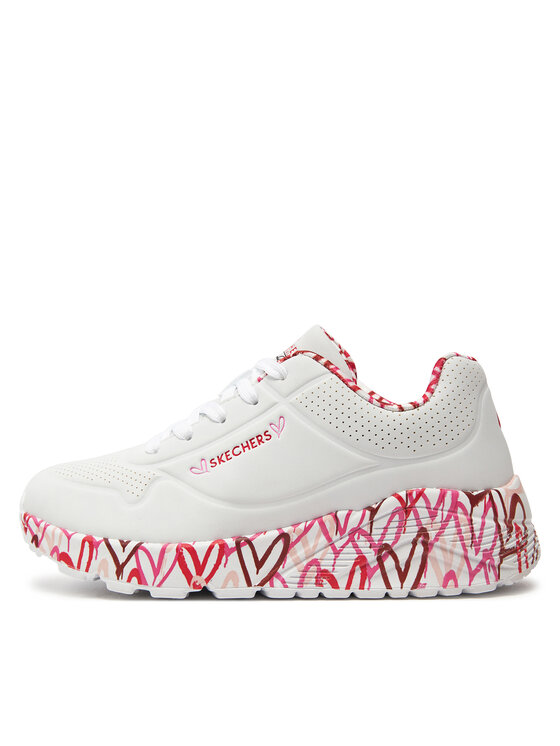 Skechers Skechers Sneakersy Uno Lite Lovely Luv 314976L/WRPK Bílá