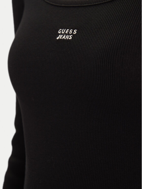 Guess Jeans Guess Jeans Повсякденна сукня W5BK12 KA0H1 Чорний Slim Fit