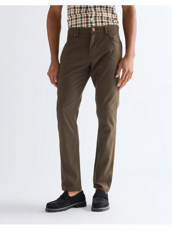 Wrangler Wrangler Jeansy GREENSBORO Brązowy Straight Leg