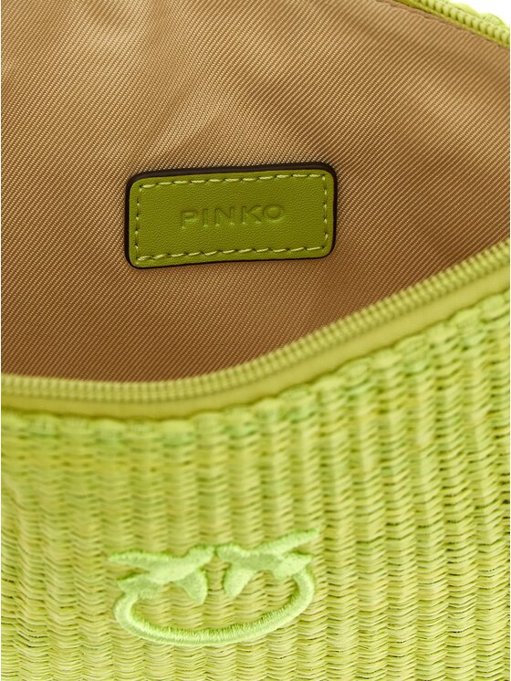 PINKO PINKO Torebka Bicolor Polypropylene Clutch Zielony