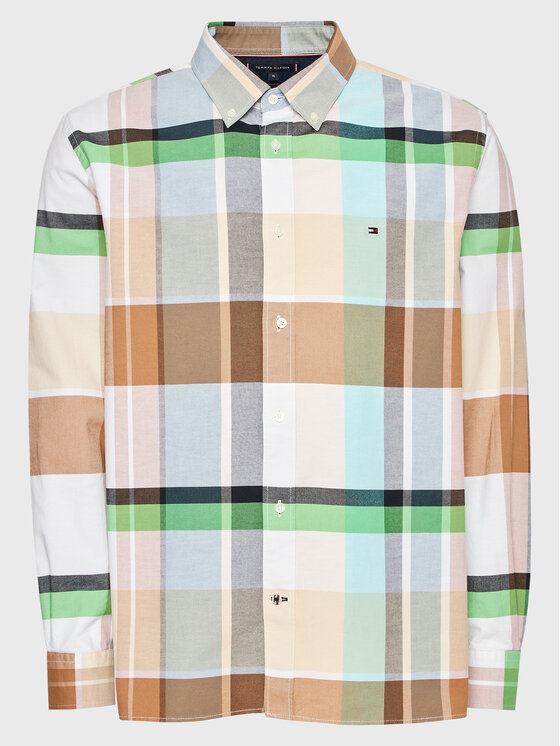 Tommy Hilfiger Tommy Hilfiger Сорочка Oxford Tartan MW0MW30667 Кольоровий Regular Fit