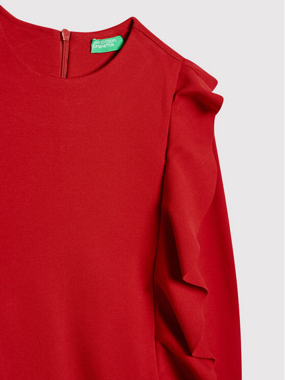 United Colors Of Benetton Vestito elegante 4DIA5VGN0 Rosso Regular Fit Modivo