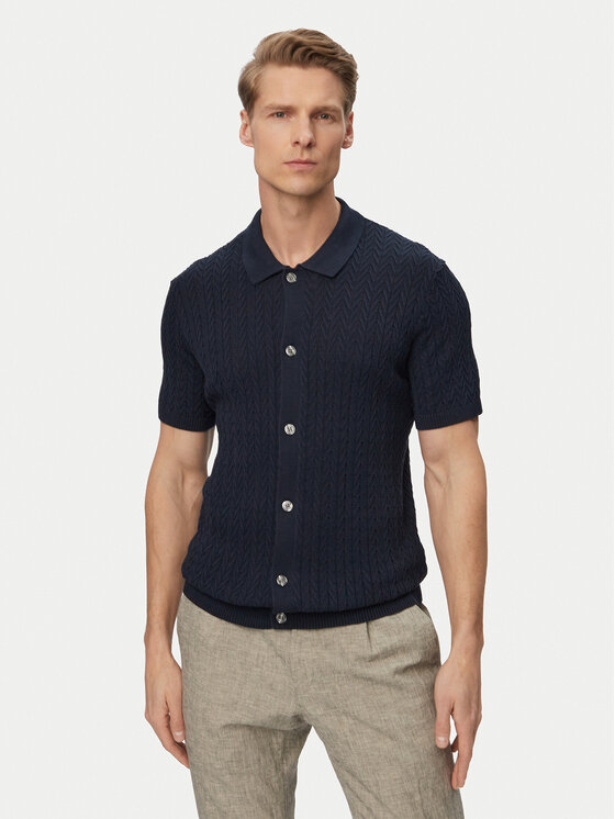 JOOP! JOOP! Риза Tristao 30101510 Тъмносин Regular Fit