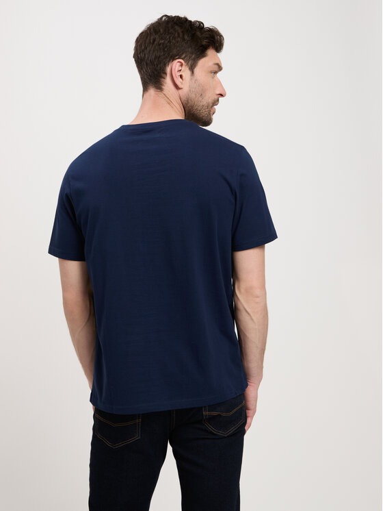 Cross Jeans Cross Jeans T-Shirt 16016-001 Granatowy Regular Fit