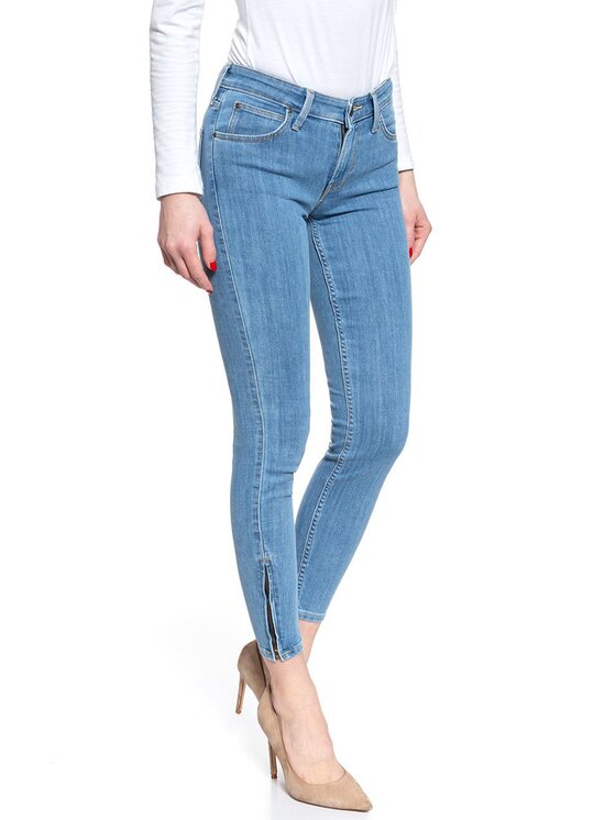 Lee Lee Jeans SCARLETT CROPPED Blu Skinny Fit