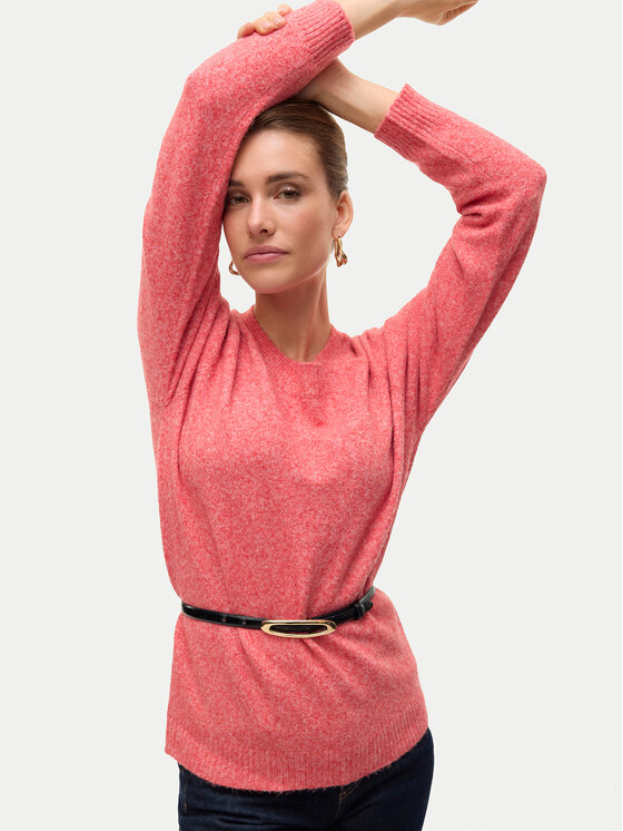 Vero Moda Vero Moda Sweter Doffy 10201022 Różowy Regular Fit