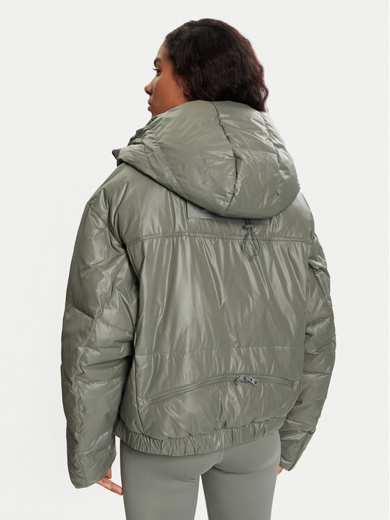 adidas by Stella McCartney adidas by Stella McCartney Zimska jakna JX4339 Zelena Loose Fit