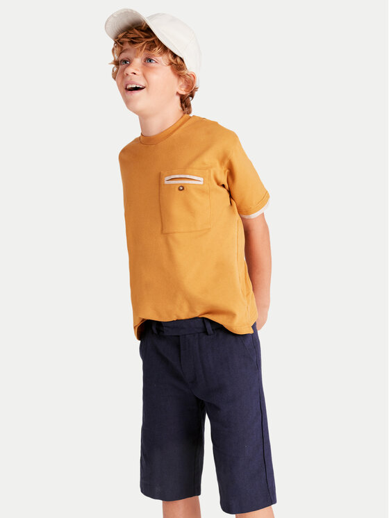 Mayoral Mayoral Шорти от плат 6202 Тъмносин Regular Fit