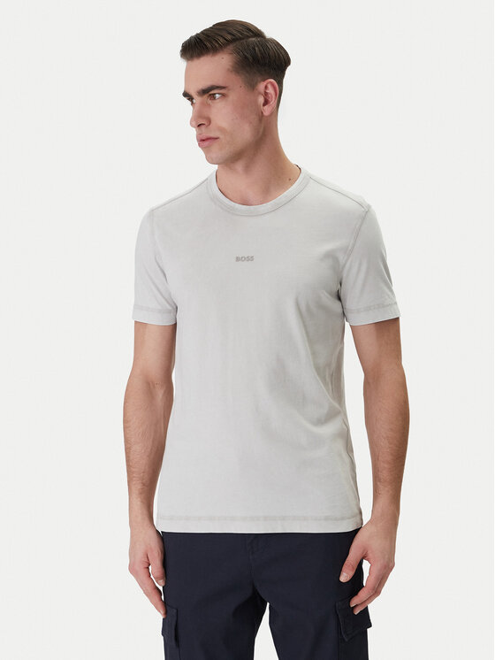 BOSS BOSS T-shirt Tokks 50502173 Siva Regular Fit