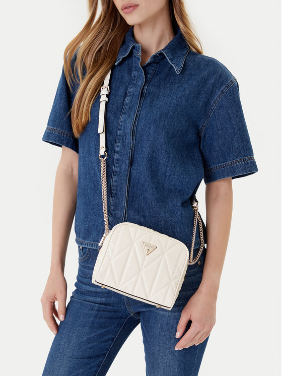 Guess Guess Ročna torba Aldina HWGG96 63140 Bela