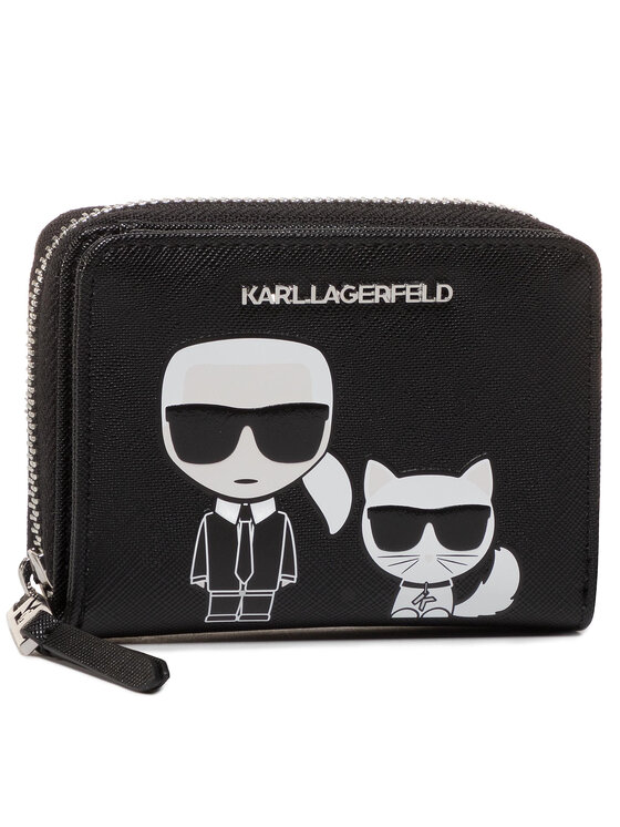 KARL LAGERFELD KARL LAGERFELD Väike naiste rahakott 201W3202 Must