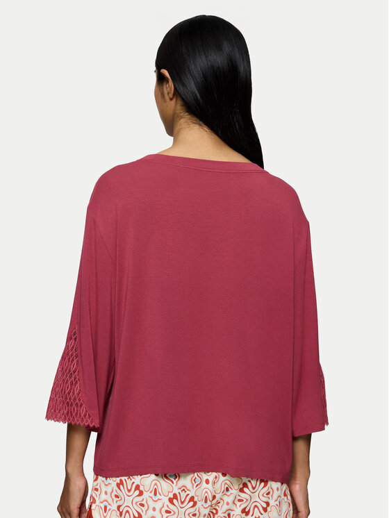 Triumph Triumph Μπλούζα πιτζάμας Aura Spotlight 10221371 Ροζ Relaxed Fit