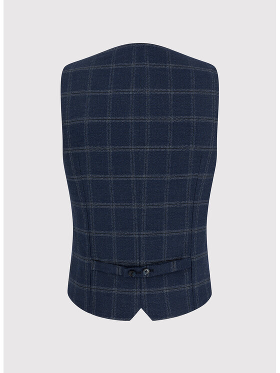 Pako Lorente Pako Lorente Kamizelka P23WF-8X-005 Granatowy Slim Fit