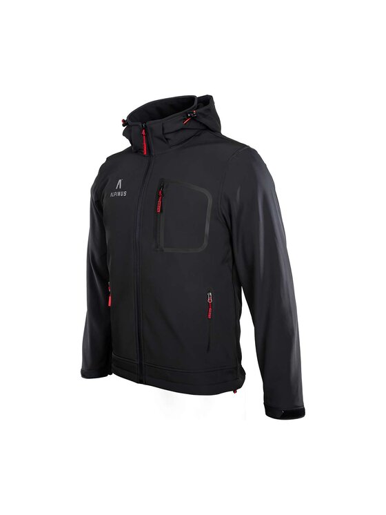 Alpinus Alpinus Kurtka softshell Stenshuvud Czarny Active Fit
