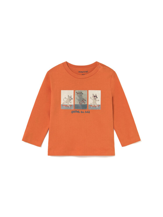 Mayoral Mayoral Majica 2063 Narančasta Regular Fit