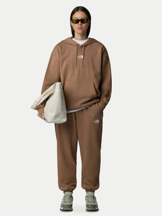 The North Face The North Face Majica dugih rukava Essential NF0A89EN Smeđa Oversize