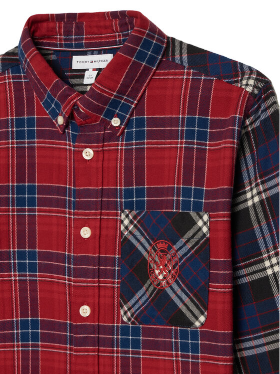 Tommy Hilfiger Tommy Hilfiger Koszula KB0KB10763 Czerwony Regular Fit