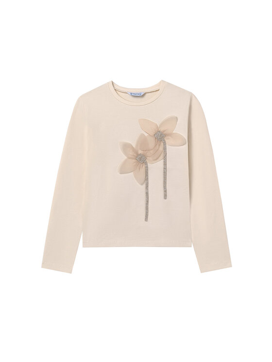 Mayoral Bluzka 7017 Écru Regular Fit