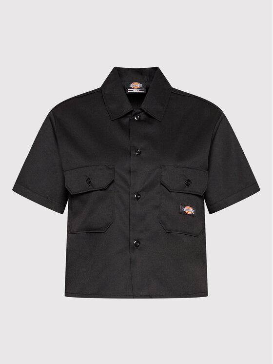 Dickies Dickies Košile Work DK0A4XKDBLK Černá Relaxed Fit