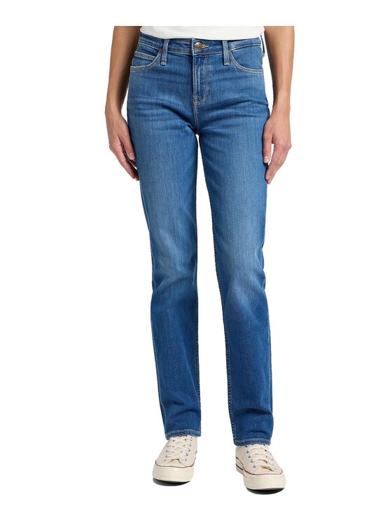 Lee Lee Jeansy 112355267 Niebieski Regular Fit