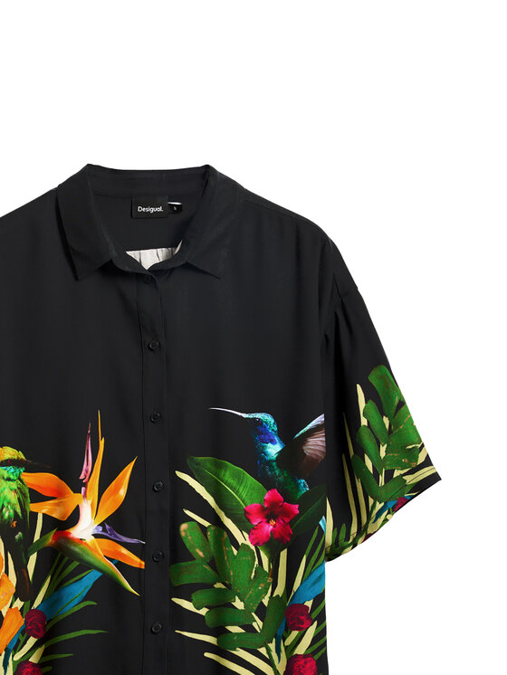 Desigual Desigual Camicia Artemisa 25SWCW39 Nero Regular Fit