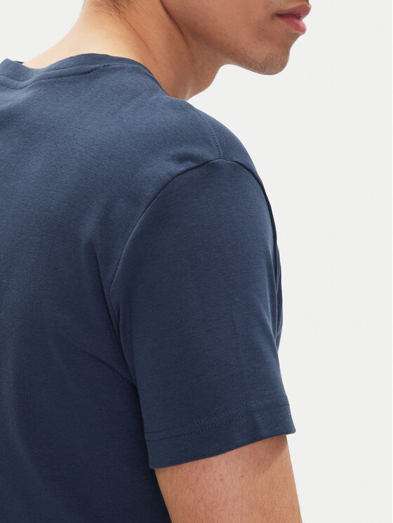 Mustang Mustang Póló Allen 1016486 Sötétkék Slim Fit
