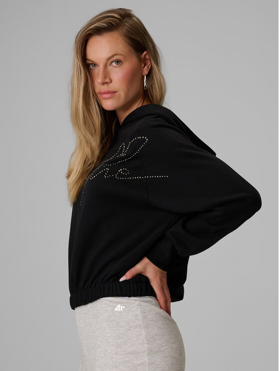 4F 4F Mikina COSY Černá Regular Fit