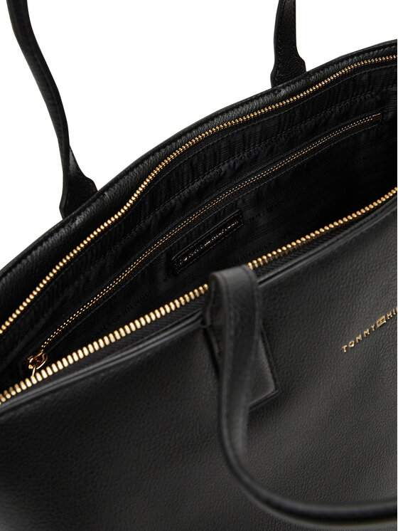 Tommy Hilfiger Tommy Hilfiger Τσάντα Th Logotape Tote AW0AW17449 Μαύρο
