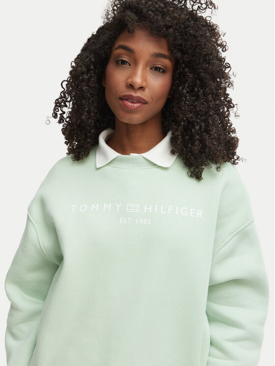 Tommy Hilfiger Tommy Hilfiger Bluza WW0WW47831 Zielony Regular Fit
